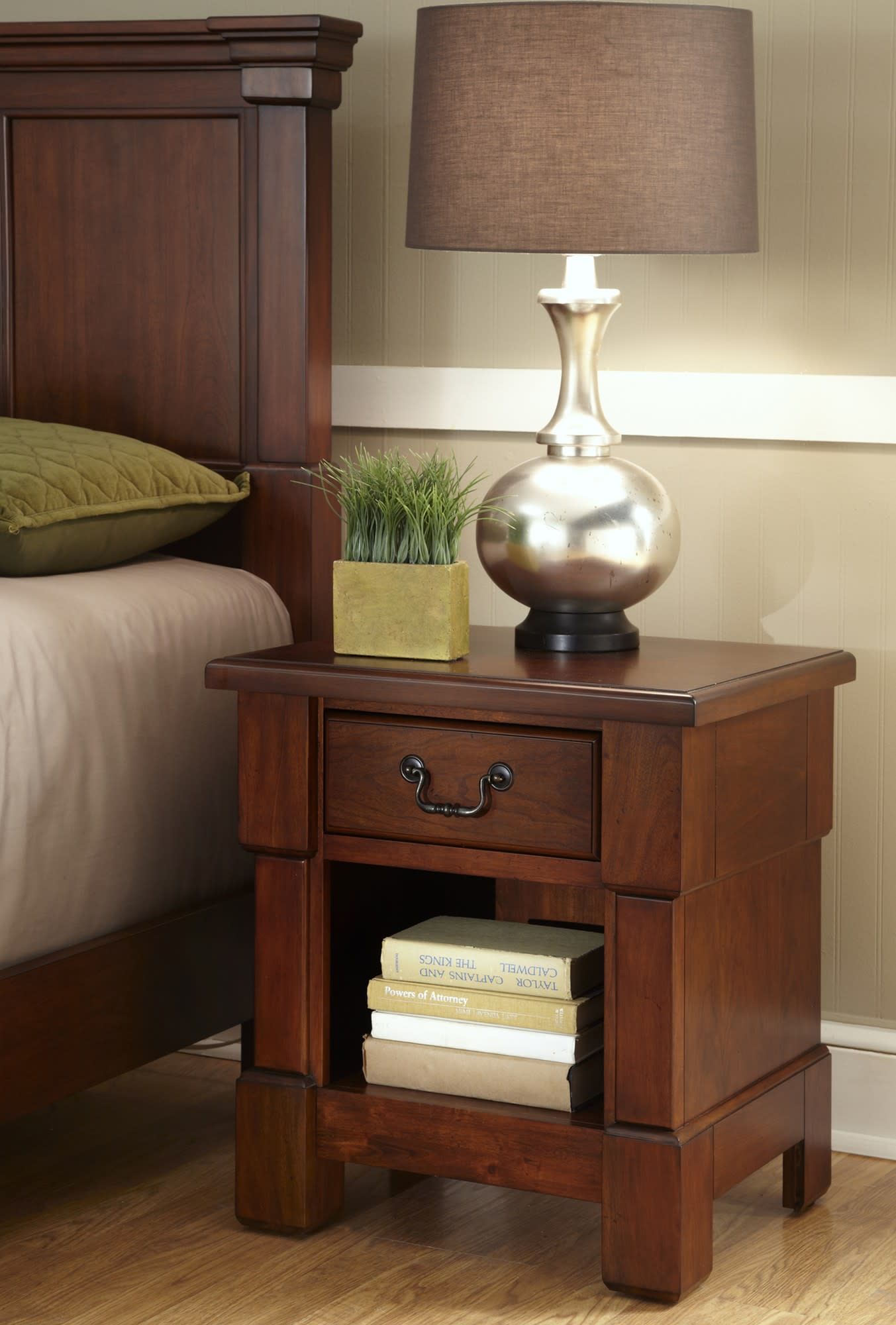 Aspen - Nightstand - Dark Brown