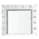 Noralie - 28" Accent Mirror - Mirrored & Faux Diamonds