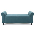 Hayes - Armed Storage Bench With Rolled Arms And Button Tufting
