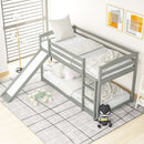 Durable Bunk Bed With Convertible Slide And Ladder
