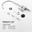 Modern Design, Lead Free Drinking Water Faucet - Brushed Nickel