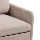 Contemporary Accent Chair With Metal Legs, Comfy Chenille Fabric Armchair