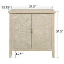 2 Door Cabinet, American Furniture, Suitable For Bedroom, Living Room, Study - Natural