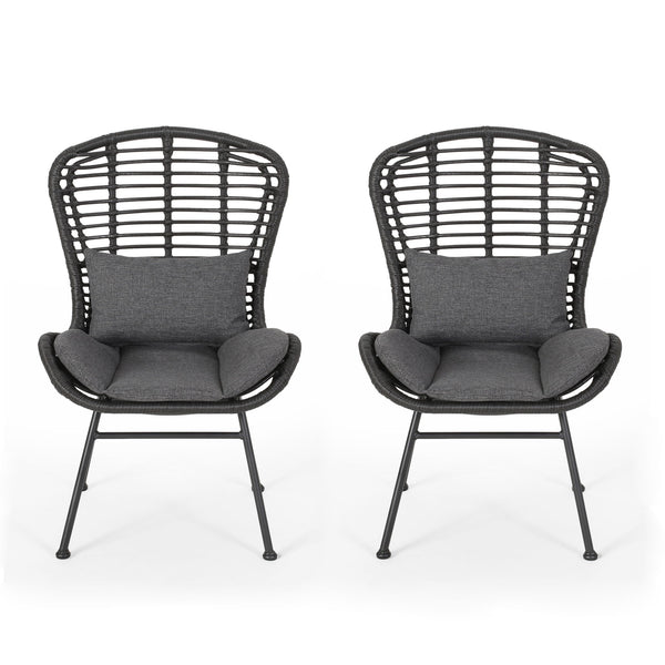 Calypso - Outdoor Chair With Water Resistance Cushion And Iron Frame