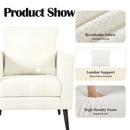 Modern Accent Upholstered Armchair With Pillow