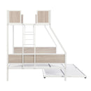 Modern Metal Bunk Bed With Dual Side Ladder And Metal Desig