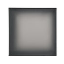 Square High Glossy Coffee Table With 16 Color Led Strip Lights, Modern Center Table With 5Mm Frosted Tempered Glass Top For Living Room