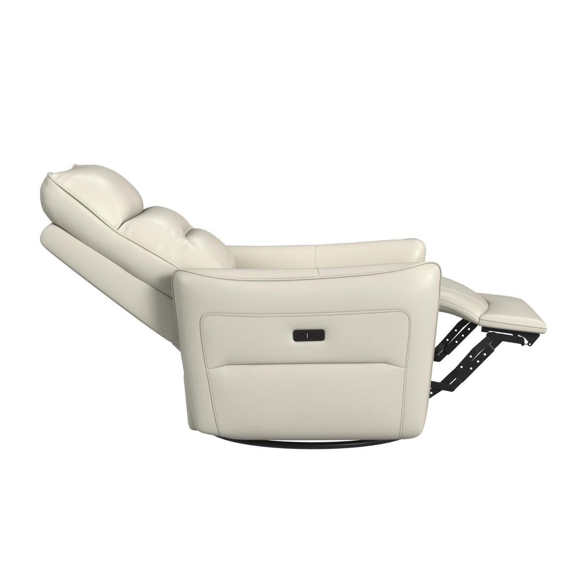 Deco Recliner With Glider And Swivel in Beige by Elements International, view 3