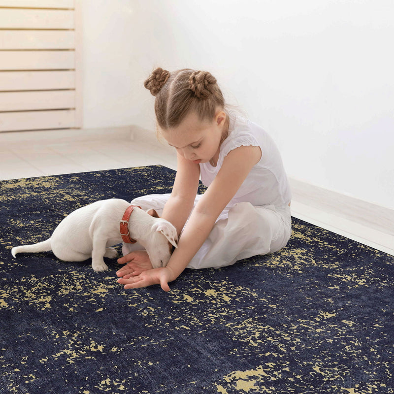 Maval - Abstract Washable Area Rug