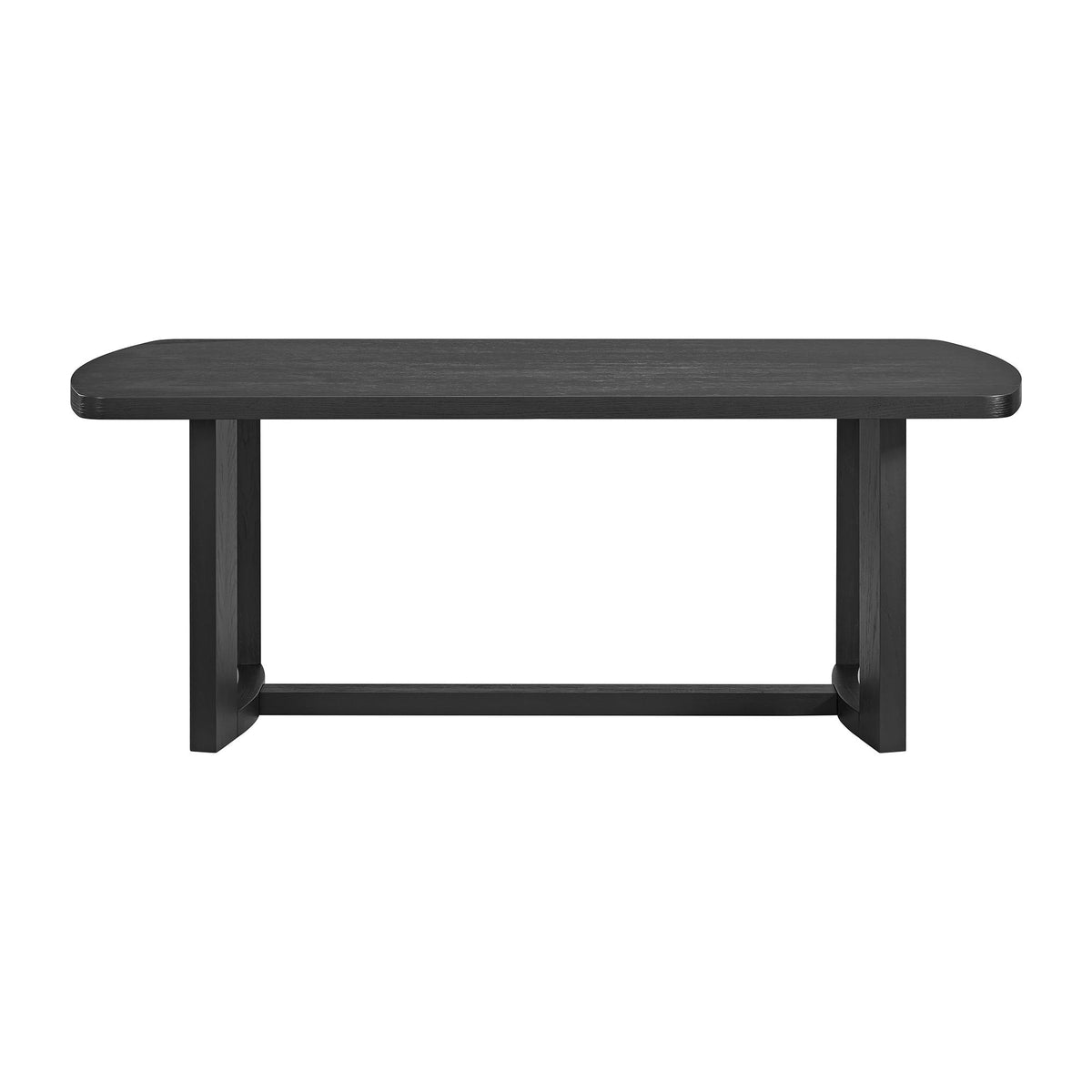 Portland Rectangular Dining Table in Black by Elements International, view 5