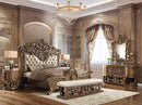 Constantine - Mirror - Brown & Gold Finish - Atlantic Fine Furniture Inc