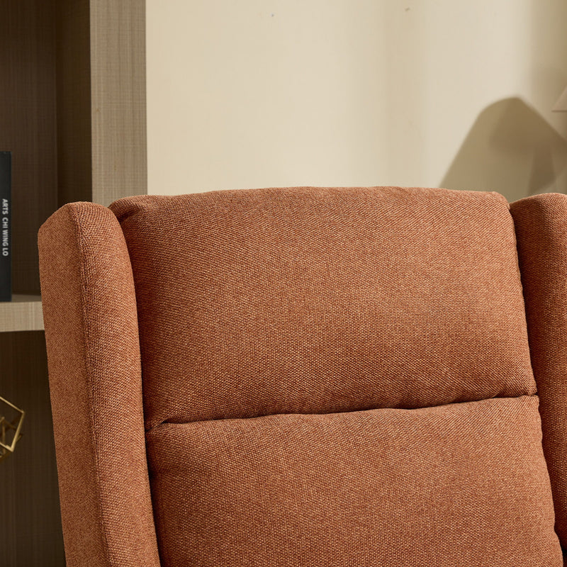 Wide Modern Accent Chair With Wood Legs For Living Room