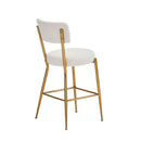 Modern Teddy Fabric Upholstered Bar Stools