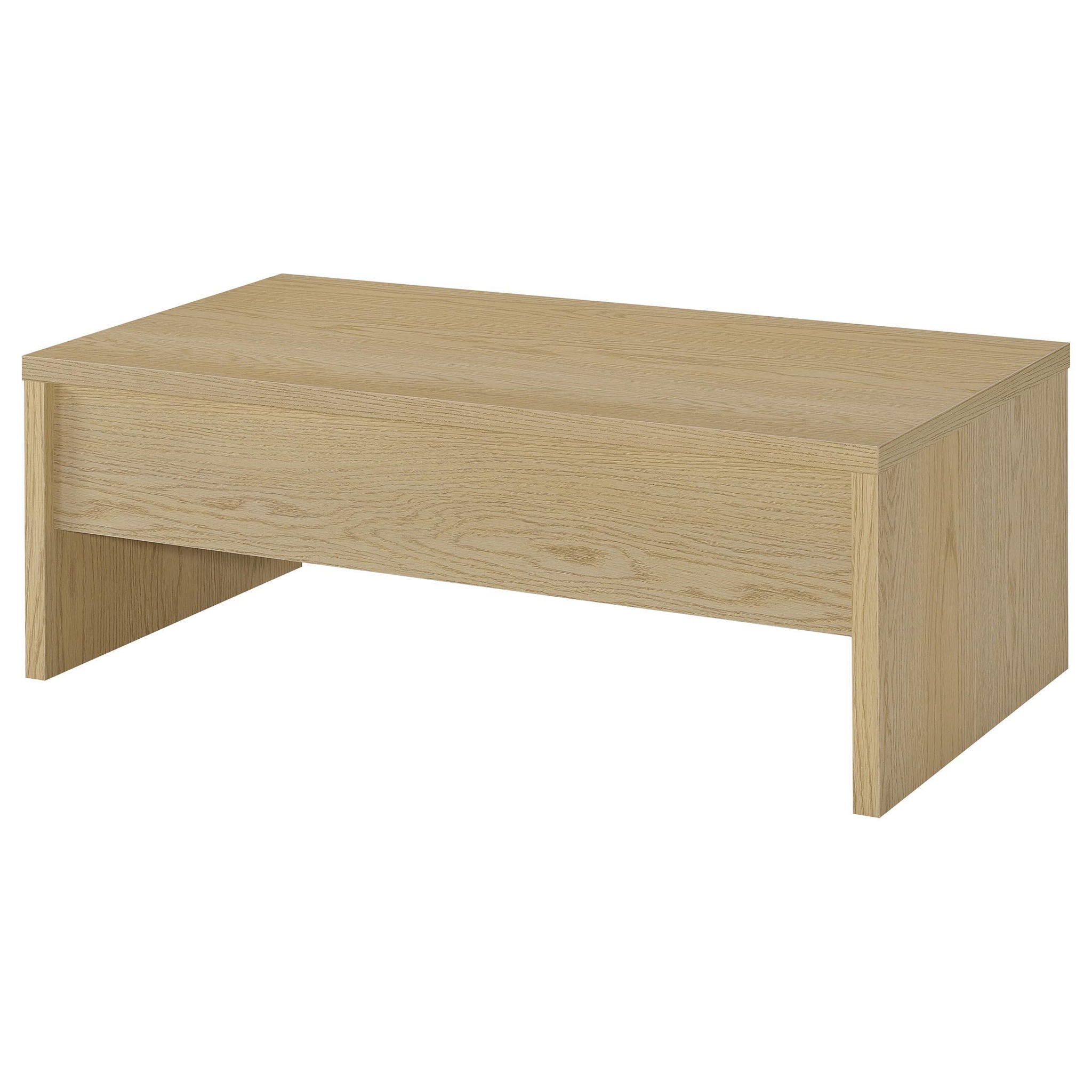 Canoga Engineered Wood Lift Top Coffee Table Light Oak - Atlantic Fine Furniture Melbourne FL