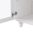 Farmhouse TV Stand With Solid Wood Gourd Shaped Legs For TVs Up To 70"