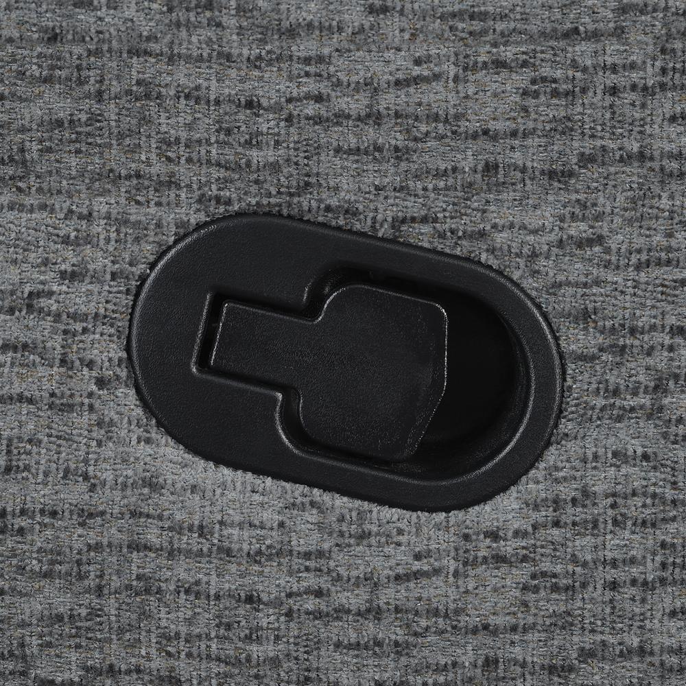 Bahrain Upholstered LAF Recliner Charcoal