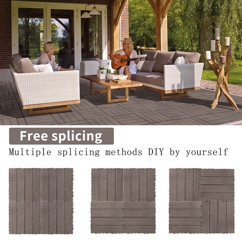 Composite Deck Tiles, Resist Rust, Water, Weather