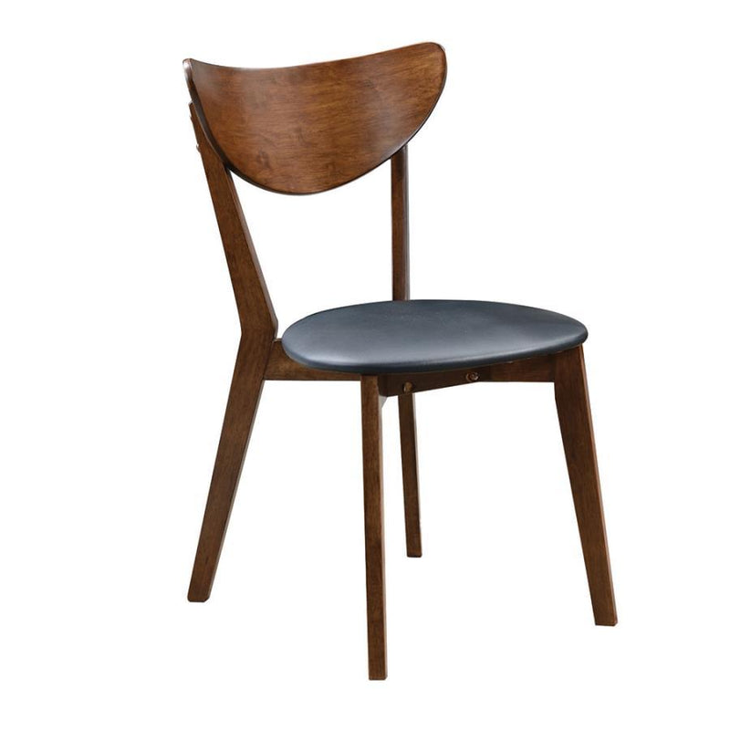 Jedda - Wood Dining Side Chair (Set of 2) - Dark Walnut And Black