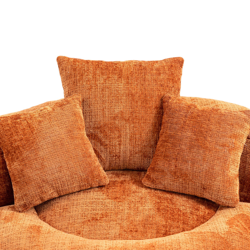 Lazy Sofa High Back Bean Bag Chair Couch With 3 Pillows