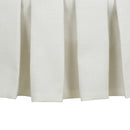 Luciana - Tufted Cocktail Ottoman With Skirt - Antique White