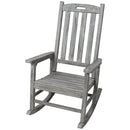 Oversized Porch Rocker Chair With Wide Seat And Tall Backrest