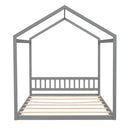 Wooden House Bed With Headboard