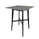 Modern Bar Height Dining Table, Rubberwood Legs And Laminate Table Top