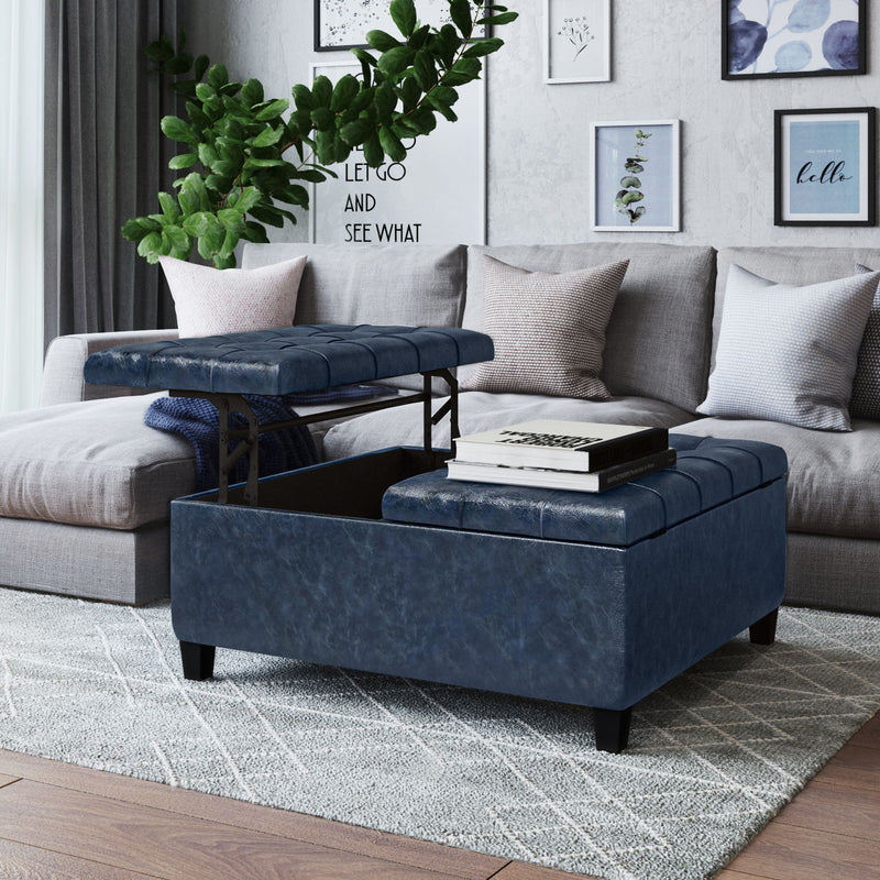 Harrison - Upholstered Coffee Table Storage Ottoman