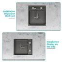 Modern Undermount Bar Sink With Folding Faucet