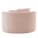 Modern Chaise Lounge Sofa Boneless Couch With Supportive Pillows