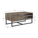 Homare - Coffee Table - Rustic Oak & Black