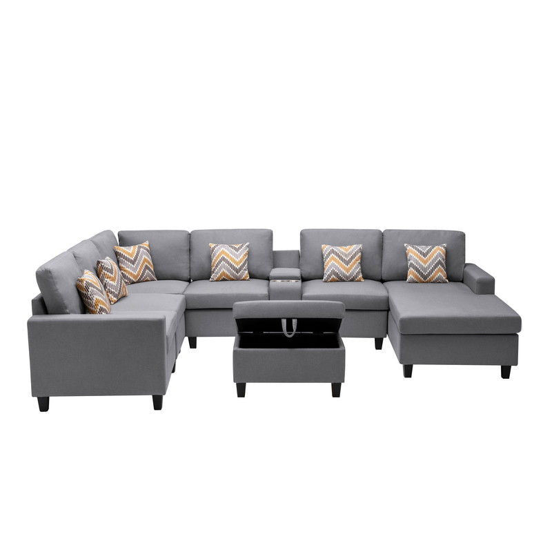 Nolan - 8 Piece Sectional Sofa With Interchangeable Legs