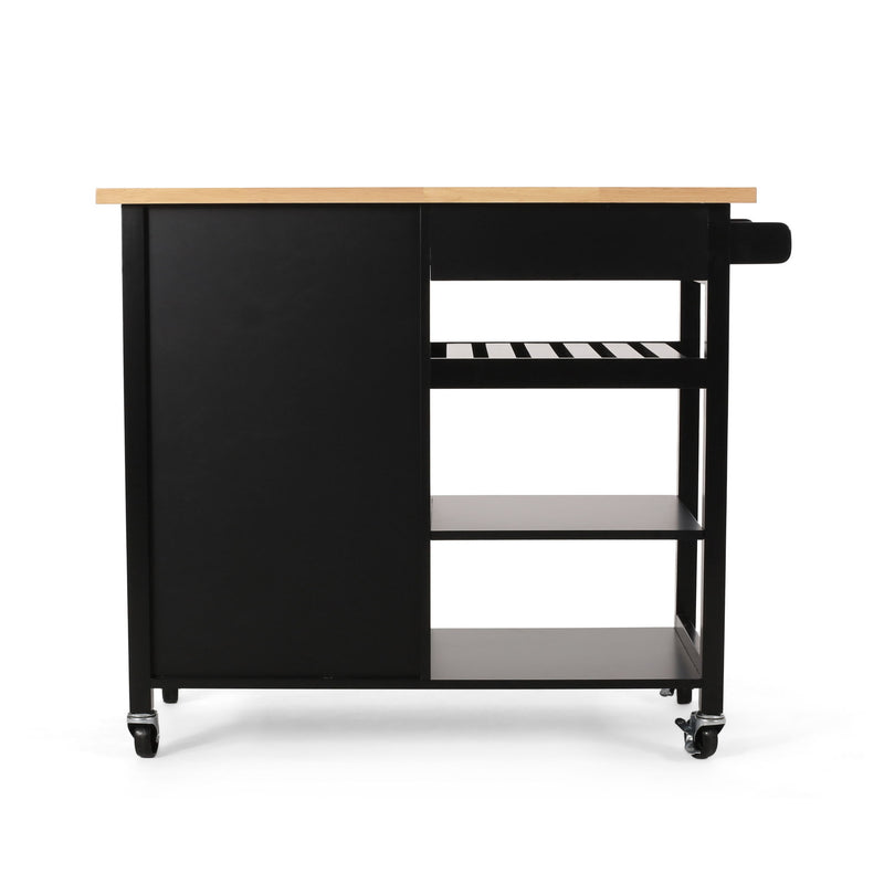 Contemporary Design Kitchen Cart With Wheels