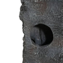 Concrete Rock Waterfall Fountain With LED Lights, Outdoor Garden Decor