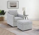 Winter - Upholstered Sloped Arm Accent Swivel Chair