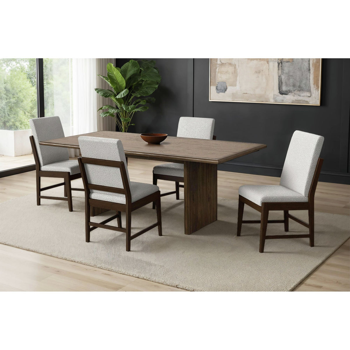 Brisbane Standard Height Dining Set in Dark Brown by Elements International, view 9