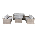 Stylish Sofa Seating Group With Cushions Perfect For Outdoor Gatherings