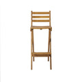 Outdoor Acacia Wood Folding Patio Barstool