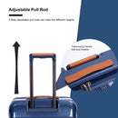 24" Luggage Lightweight Suitcase Tsa Lock USB Port Luggage Wheel