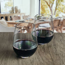 Halo - Oval Hi Ball Tritan Plastic Drinking Glasses, Bpa Free, 20Oz (Set of 4) - Clear