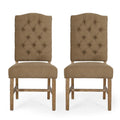 Elegant Dining Chair With Button Tufted Design
