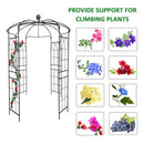 Metal Garden Arch Iron Garden Arbors Gazebo Dia High Birdcage Shape Pergola Pavilion For Wedding Ceremony