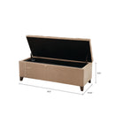 Elegant Design Tufted Top, Soft Close Storage Bench