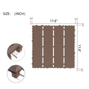 Interlocking Plastic Deck Tiles, Waterproof Outdoor / Indoor Patio Flooring