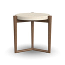Verona - Accent Table - Beige / Dark Brown