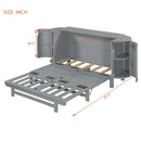 Murphy Bed With Hidden Storage & Modern Woven Design