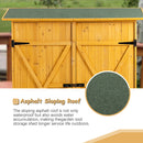 Outdoor Storage Shed With Lockable Door, Tool Storage Shed, Detachable Shelves & Pitch Roof