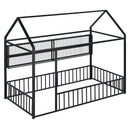 House Frame With Fence And Shelves