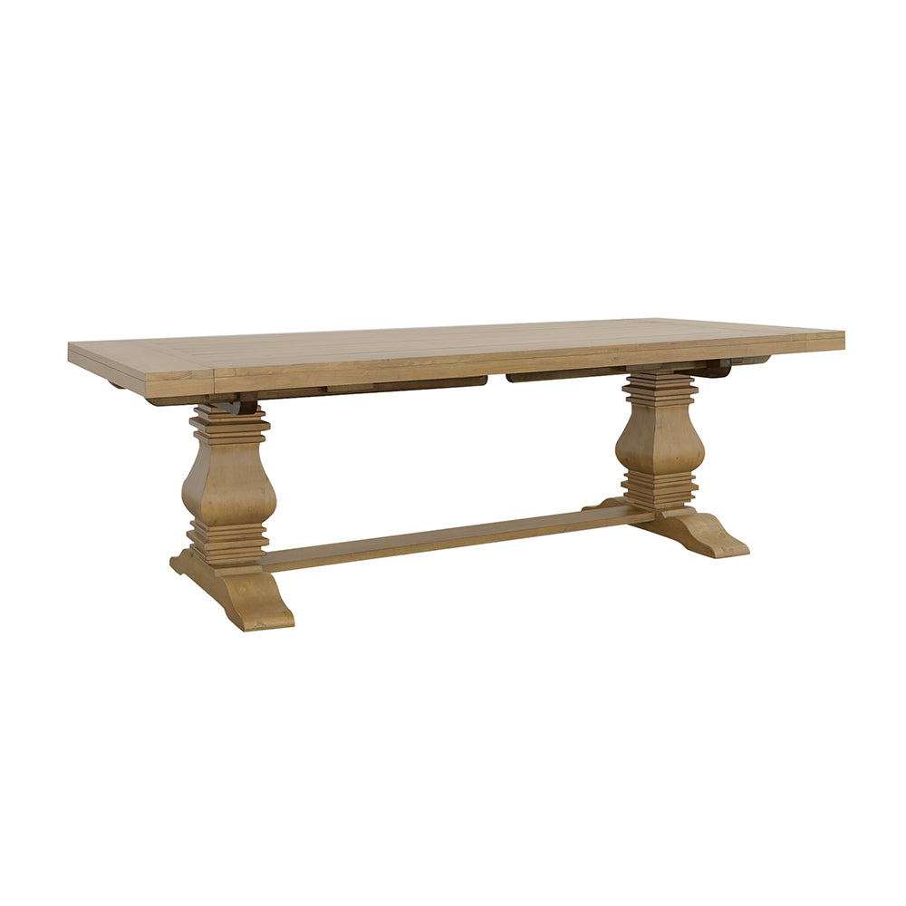 Florence 126-inch Extension Dining Table Rustic Honey — view 1