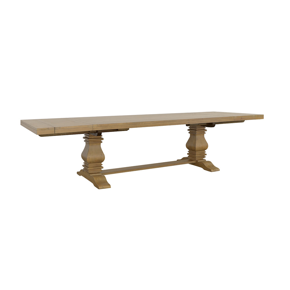 Florence 126-inch Extension Dining Table Rustic Honey — view 3